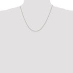 Sterling Silver 1mm Open Elongated Link Curb Chain