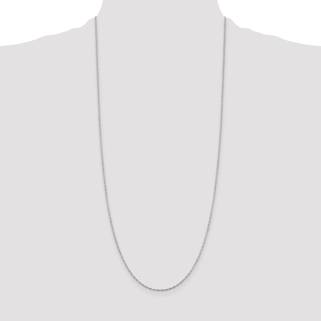 Sterling Silver 1.4mm Flat Oval Cable Chain