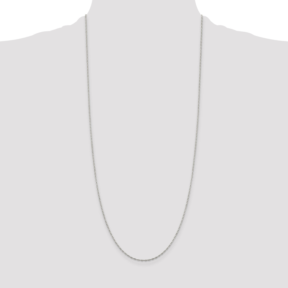 Sterling Silver 1.4mm Flat Oval Cable Chain