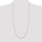 Sterling Silver 1.4mm Flat Oval Cable Chain