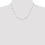 Sterling Silver 1.10mm Forzantine Cable Chain With 2in Extension