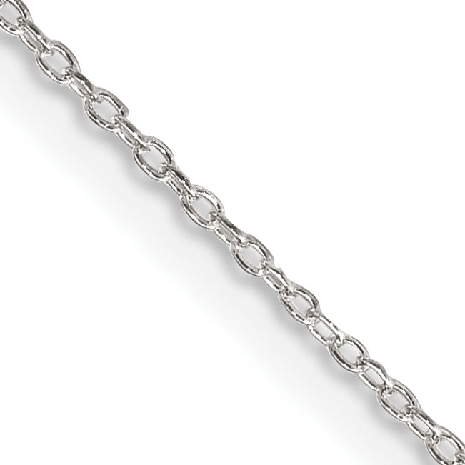 Sterling Silver 1.10mm Forzantine Cable Chain With 2in Extension