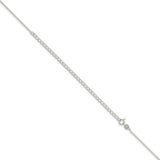 Sterling Silver 1.10mm Forzantine Cable Chain With 2in Extension