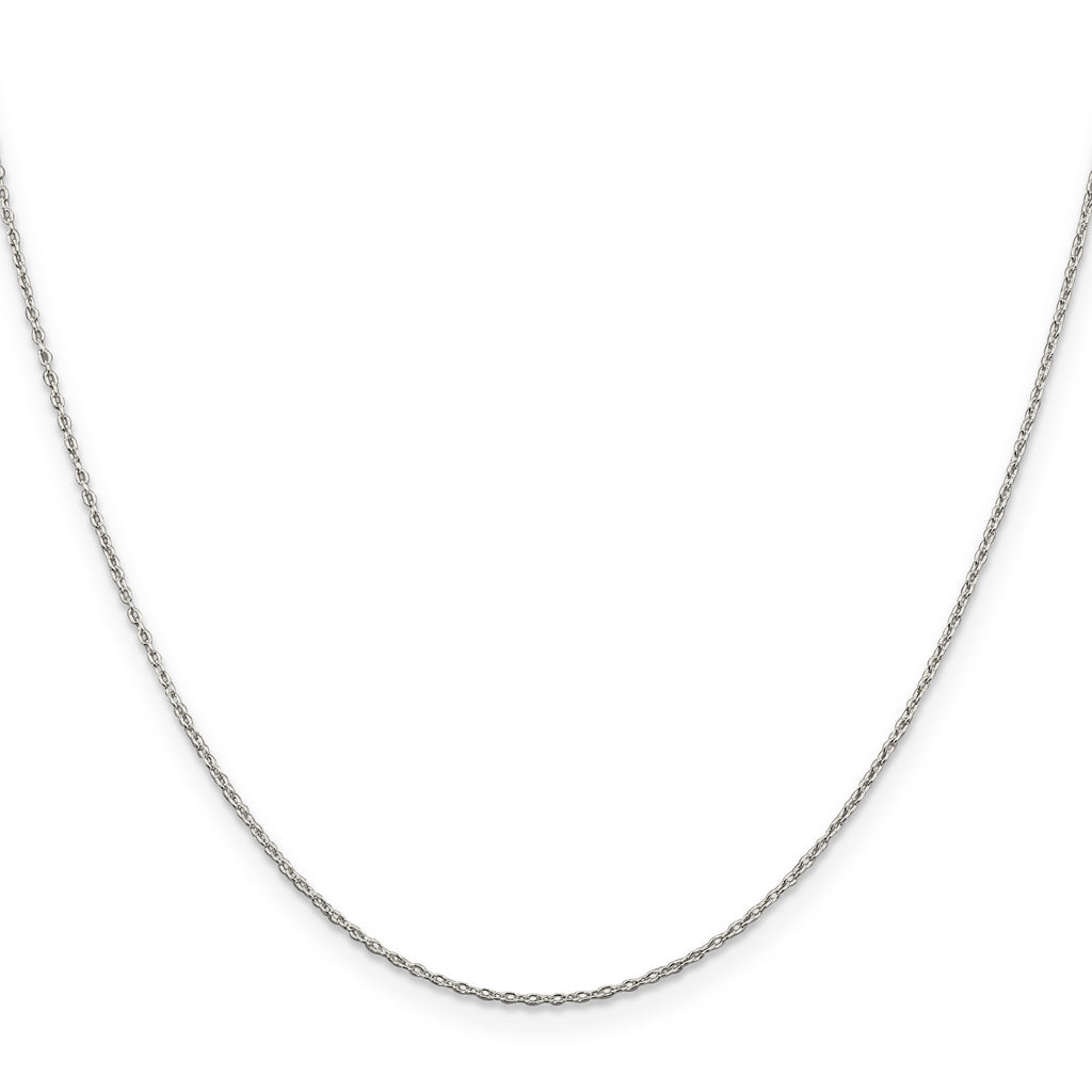 Sterling Silver 1.30mm Forzantine Cable Chain With 2in Extension