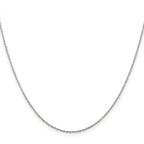Sterling Silver 1.30mm Forzantine Cable Chain With 2in Extension