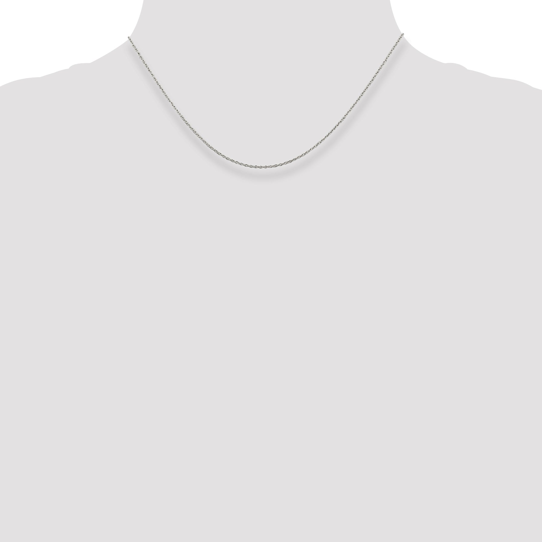 Sterling Silver 1.30mm Forzantine Cable Chain
