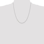 Sterling Silver 1.30mm Forzantine Cable Chain With 2in Extension
