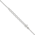 Sterling Silver 1.30mm Forzantine Cable Chain With 2in Extension
