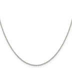 Sterling Silver 1.25mm Diamond-Cut Forzantine Cable Chain