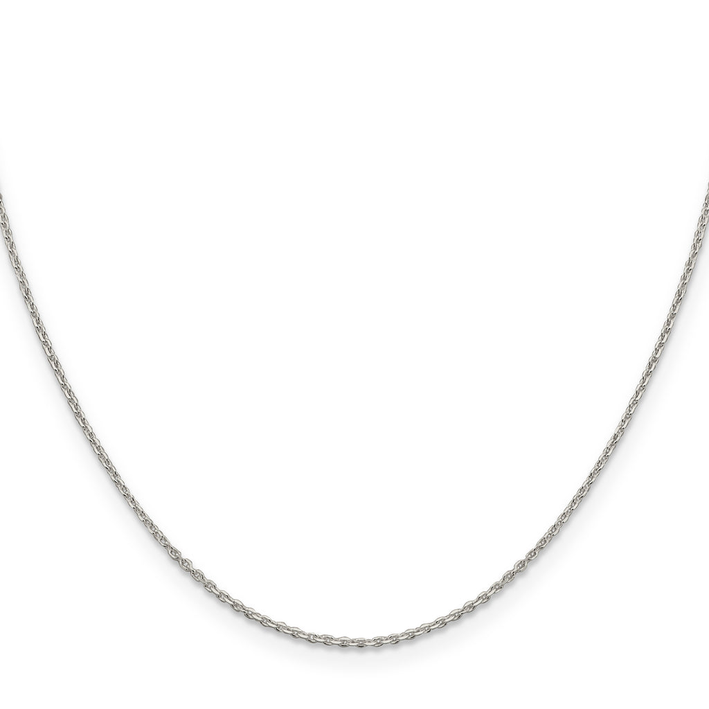 Sterling Silver Diamond-Cut Forzantine Chain Necklace 1.25mm