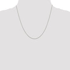Sterling Silver 1.25mm Diamond-Cut Forzantine Cable Chain With 2in Extension