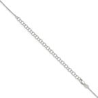 Sterling Silver 1.25mm Diamond-Cut Forzantine Cable Chain With 2in Extension