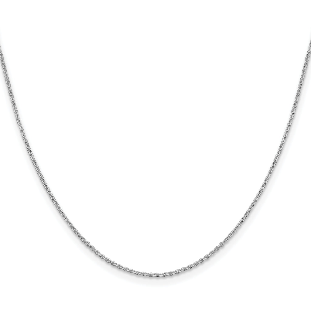 Sterling Silver Rhodium-Plated Diamond-Cut Forzantine Chain Necklace 1.25mm