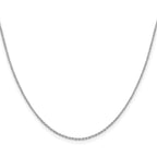 Sterling Silver Rhodium-Plated Diamond-Cut Forzantine Chain Necklace 1.25mm