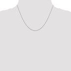 Sterling Silver Rhodium-plated 1.25mm Diamond-cut Forzantine Cable Chain
