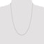 Sterling Silver Rhodium-Plated 1.25mm Diamond-Cut Forzantine Cable Chain