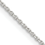 Sterling Silver Diamond-Cut Forzantine Chain Necklace 1.25mm