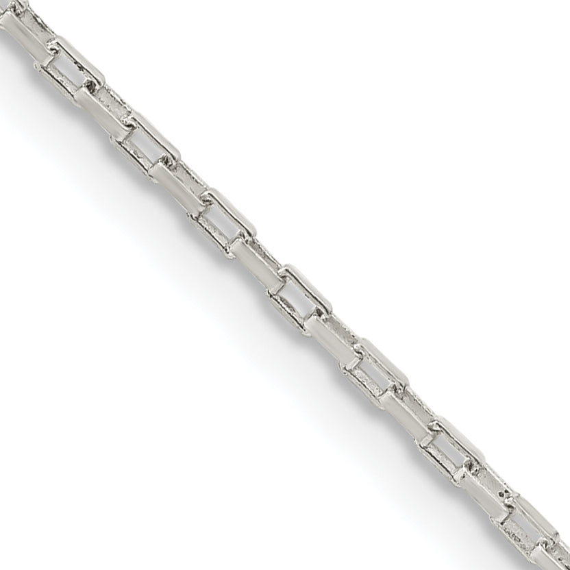Sterling Silver 1.3mm Elongated Box Chain Main image