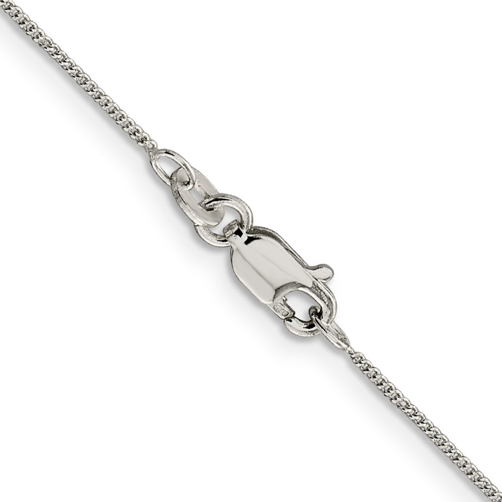 Sterling Silver Curb Chain Necklace 0.8mm