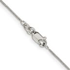 Sterling Silver Curb Chain Necklace 0.8mm