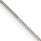 Sterling Silver Curb Chain Necklace 0.8mm