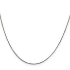 Sterling Silver Curb Chain Necklace 1mm