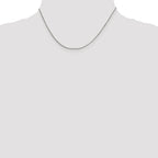 Sterling Silver Curb Chain Necklace 1mm