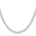 Sterling Silver Curb Chain Necklace 4.5mm