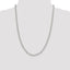 Sterling Silver 4.5mm Half round Wire Open Curb Chain