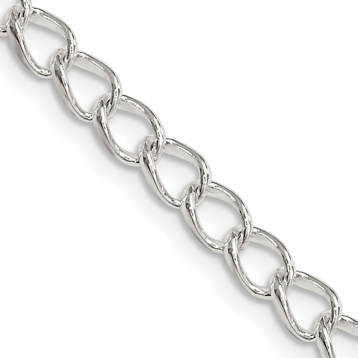Sterling Silver Curb Chain Necklace 4.5mm Main image