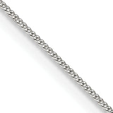 Curb Chain in Sterling Silver, 0.5mm