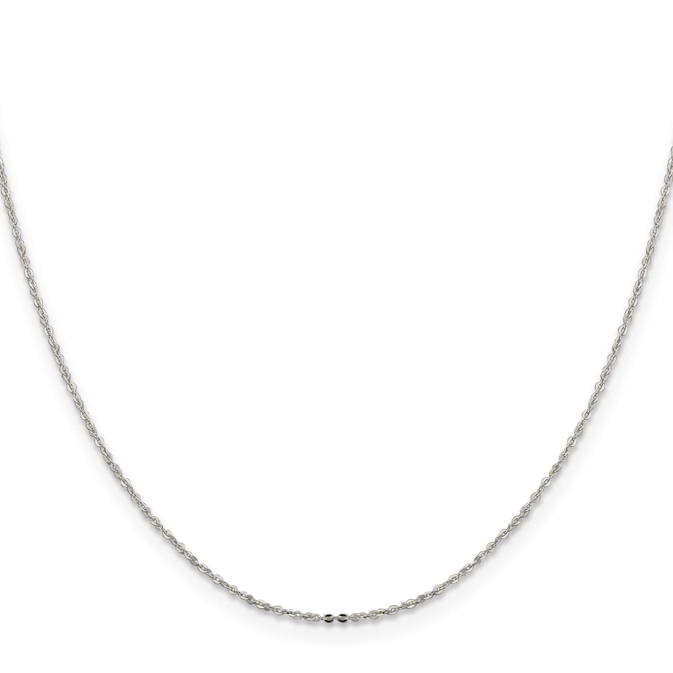 Sterling Silver Cable Chain Necklace 1.15mm Secondary image