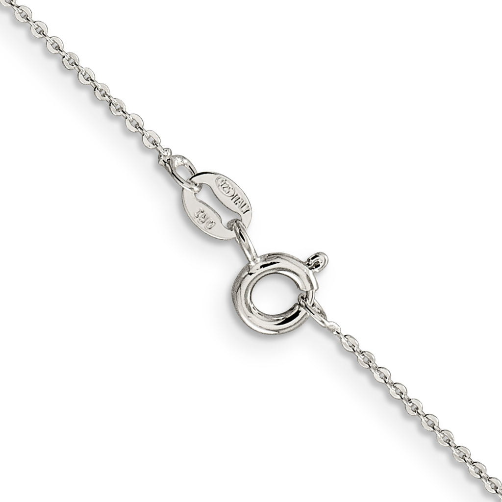 Sterling Silver Cable Chain Necklace 1.15mm