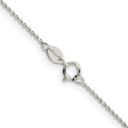 Sterling Silver 1mm 8 Sided Diamond-Cut Cable Chain