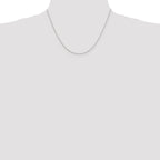 Sterling Silver Diamond-Cut Cable Chain Necklace 1mm