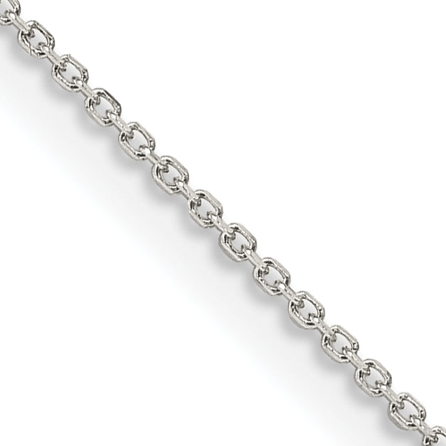 Sterling Silver 1mm 8 Sided Diamond-Cut Cable Chain