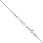 Sterling Silver Diamond-Cut Cable Chain Necklace 1mm