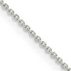 Sterling Silver Diamond-Cut Cable Chain Necklace 1mm