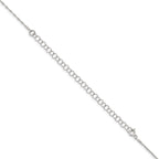 Sterling Silver 1.25mm Loose Rope Chain With 2in Extension