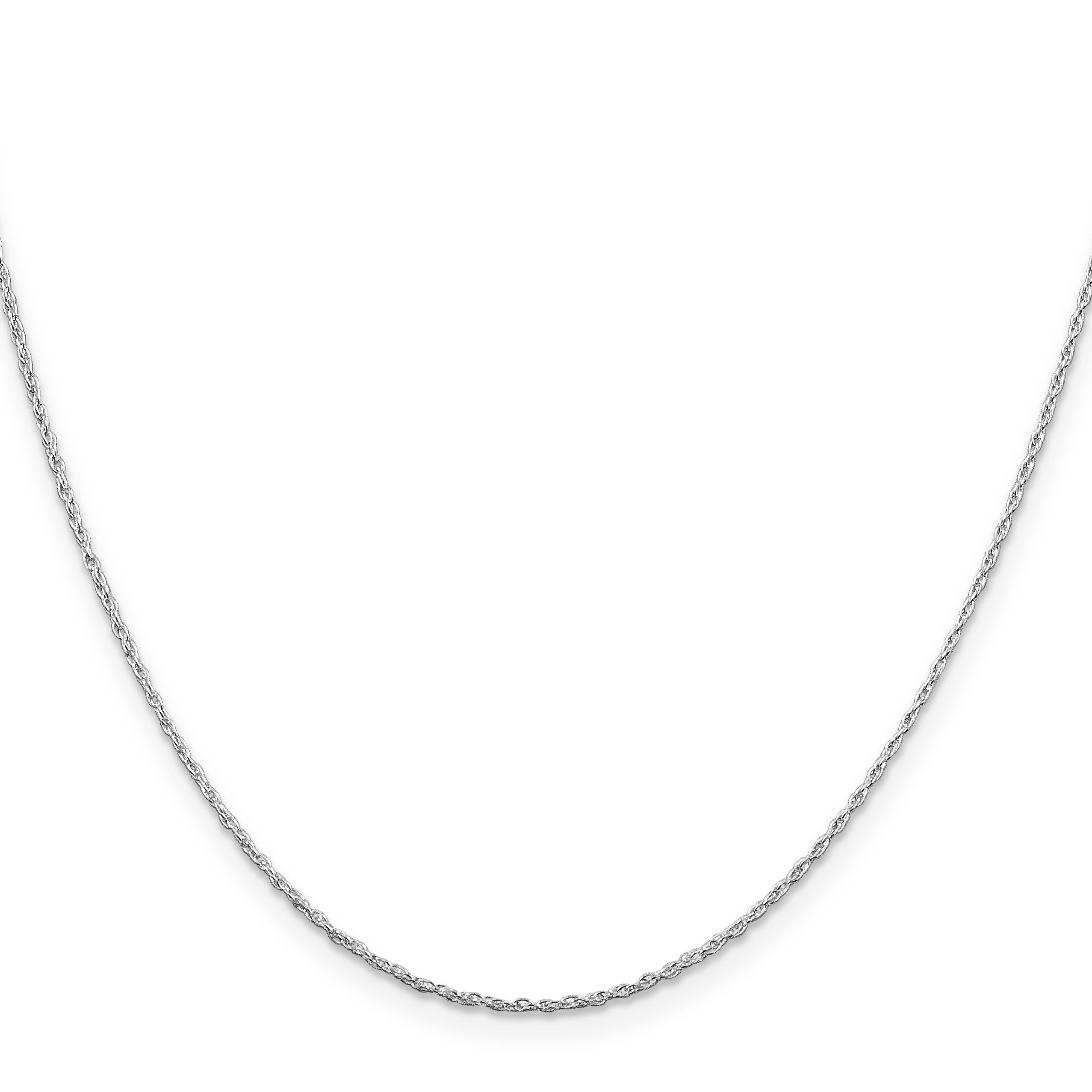 Sterling Silver Rhodium-Plated 1.25mm Loose Rope Chain