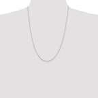 Sterling Silver Rhodium-Plated 1.25mm Loose Rope Chain