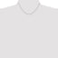 Sterling Silver Rhodium-Plated 1mm Diamond-Cut Long Link Cable Chain