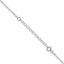 Sterling Silver 1.65mm Diamond-Cut Long Link Cable Chain With 2in Extension