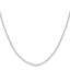 Sterling Silver Rhodium-Plated 1.65mm Diamond-Cut Long Link Cable Chain