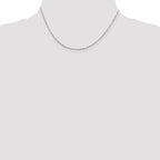 Sterling Silver Serpentine Chain Necklace 1.2mm