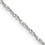 Sterling Silver Serpentine Chain Necklace 1.2mm