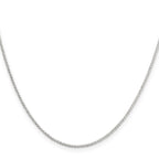 Sterling Silver 1.4mm Diamond-Cut Rolo Chain