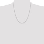 Sterling Silver 1.4mm Diamond-Cut Rolo Chain