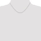 Sterling Silver Beaded Chain Necklace 1.05mm