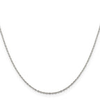 Sterling Silver Cable Chain Necklace 0.5mm